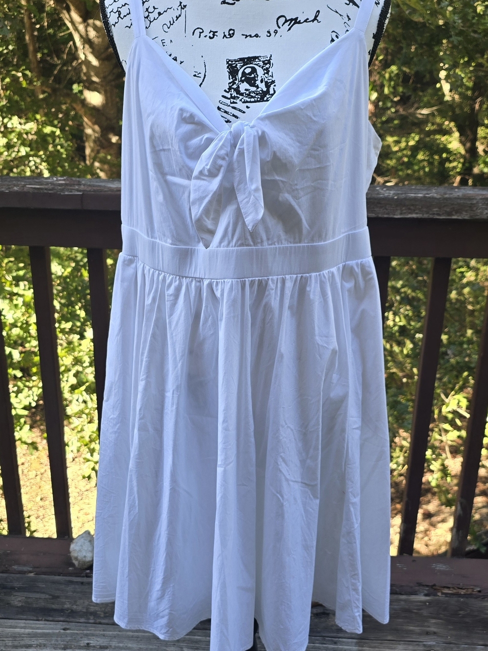 torrid White Tie-Front Midi Sundress